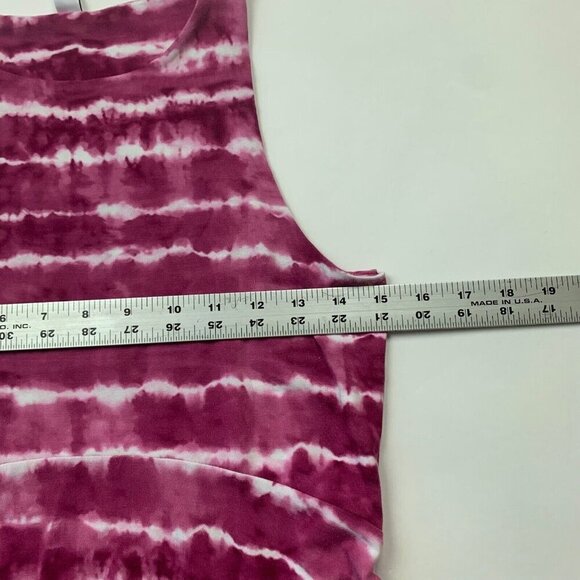 Athleta Santorini Thera Womens Dress Size Small Pink White Tie Dye Sleeveless - Picture 4 of 5